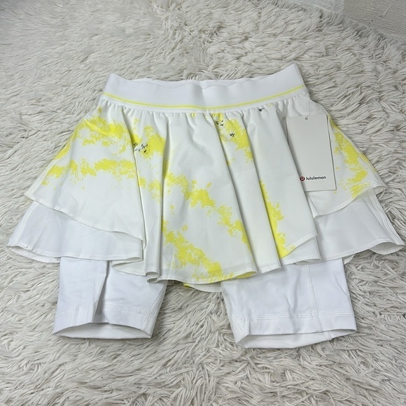 NWT Lululemon Court Rival High-Rise Skirt *Extended Liner Cross Court Wash Elect - Picture 1 of 5